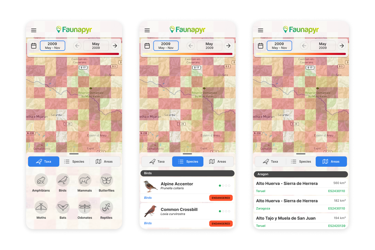 Mobile version of the Faunapyr species viewer
