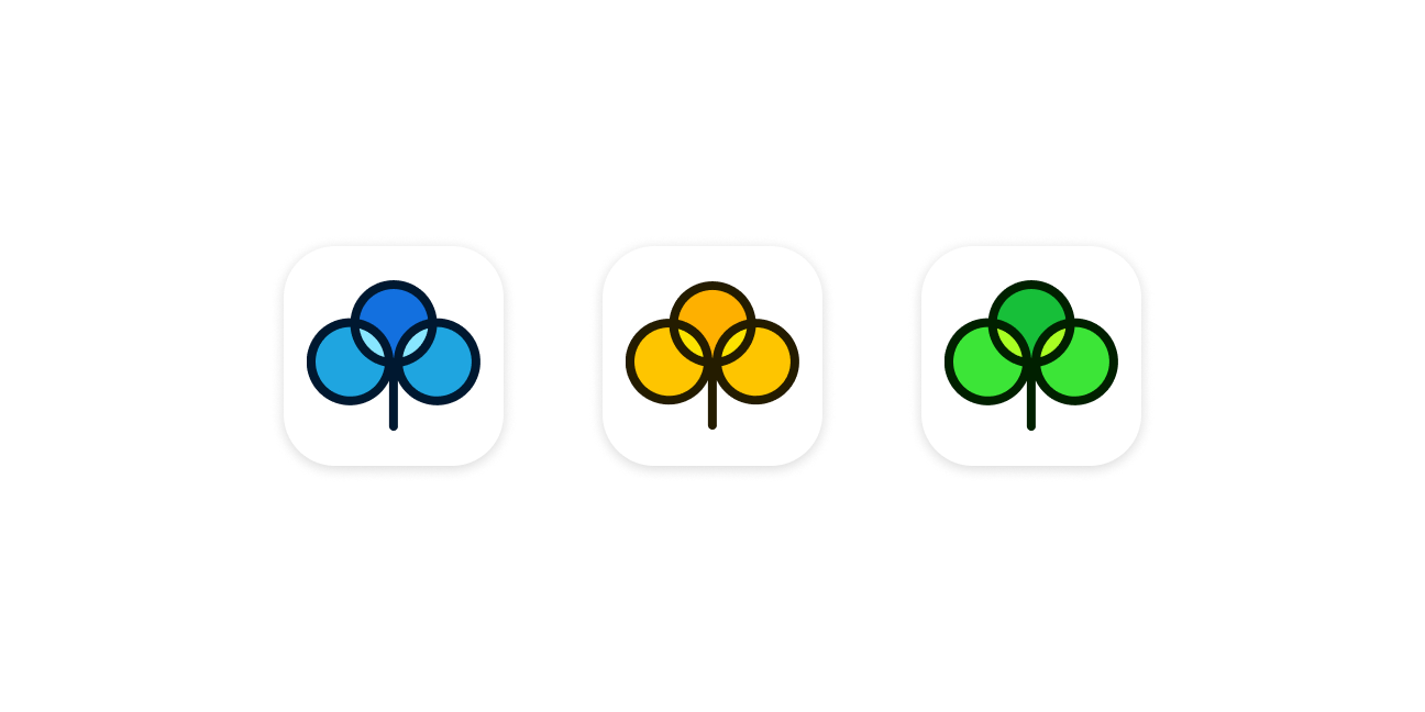 New stage icons: Develop, Beta, and Production (left to right)