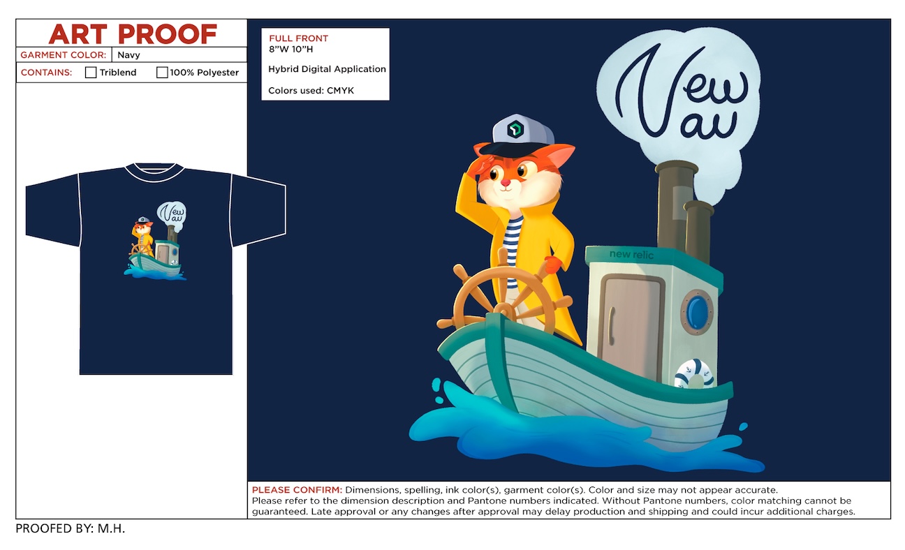 New navigation redesign commemorative t-shirt I designed for the team